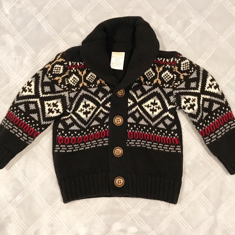Adorable baby boy cardigan size 6-12 mo